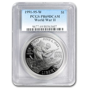 1993-W World War II $1 Silver