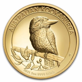 2021-P Australia 2 oz Gold Kookaburra
