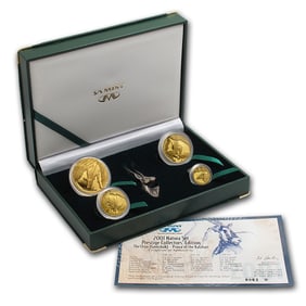 2001 South Africa 4-Coin Gold Natura