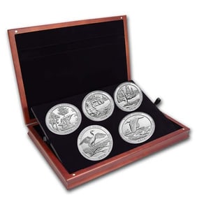 2018 5 oz Silver ATB 5-Coin