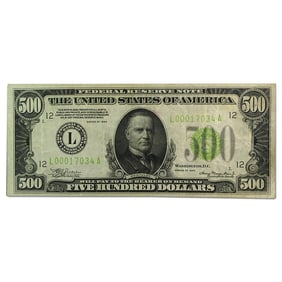 1934 (L-San Francisco) $500 FRN VF+