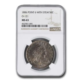 1806 Bust Half Dollar MS-63 NGC