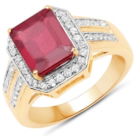 4.61 CT Glass Filled Ruby and