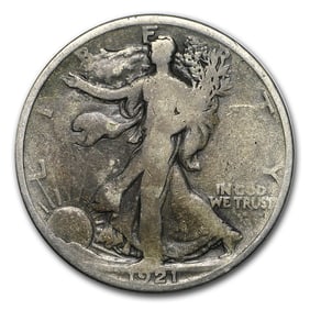 1921 Walking Liberty Half Dollar Good