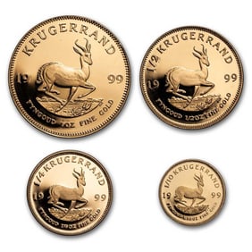 1999 S. Africa 4-Coin Gold Krugerrand