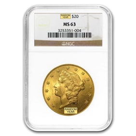 $20 Liberty Gold Double Eagle MS-63