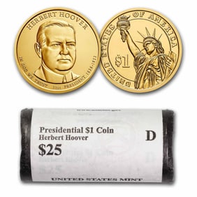 2014-D Herbert Hoover 25-Coin Presidential Dollar