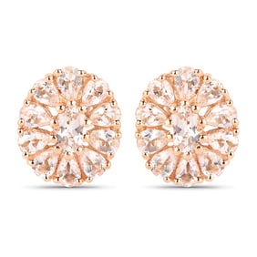 3.40 CT Genuine Morganite 14K Rose