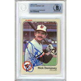 rick dempsey baltimore orioles signed 1983 (1 of 5)