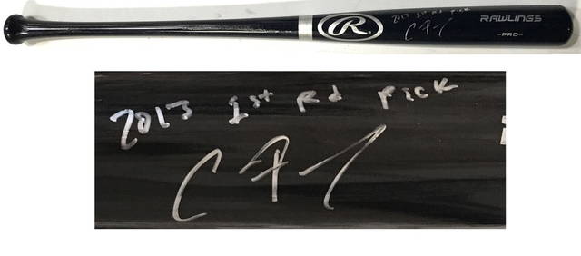 Clint Frazier signed Rawlings Pro baseball (1 of 8)