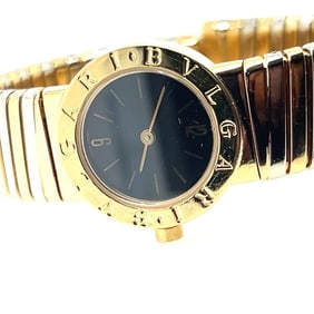 Modern BVLGARI White/Yellow Gold Tubogas Open