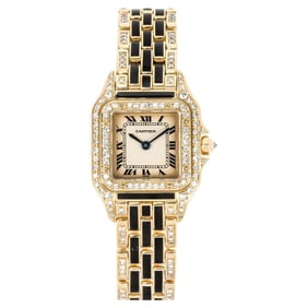 Cartier Panthere Yellow Gold Enamel &