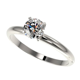 0.77 ctw Certified Quality Diamond Engagment Ring 10k White Gold
