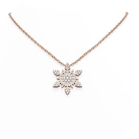 2.25 ctw Diamond Necklace 18K Rose Gold
