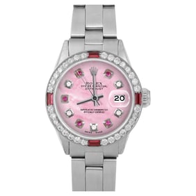 Rolex Ladies SS Datejust Pink MOP