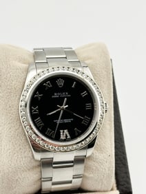 Rolex 114200 34mm Black Roman Dial
