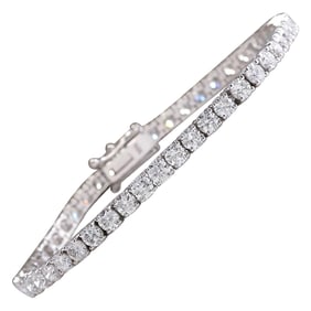 7.35 CTW Diamond Bracelet 14K White Gold