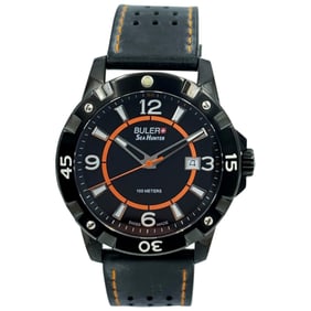 Buler Sea Hunter Steel Black Dial