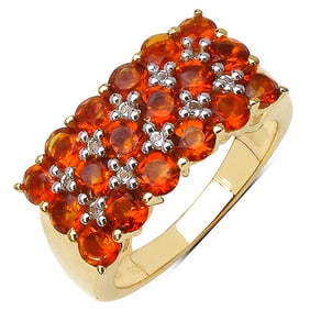 1.72 CT Genuine Citrine and White