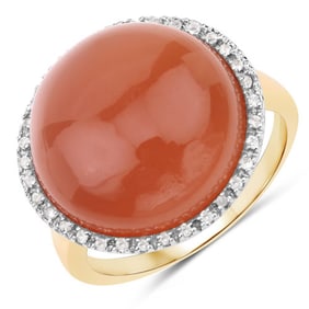 13.97 CT Genuine Peach Moonstone and