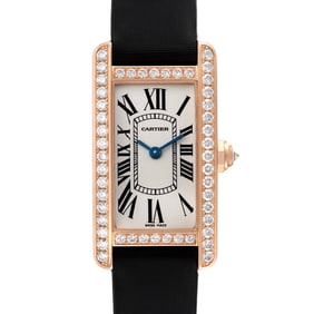 Cartier Tank Americaine Rose Gold Diamond