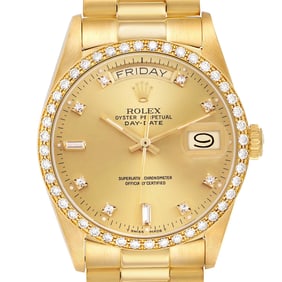 Rolex President Day-Date Yellow Gold Diamond