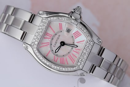 Cartier Roadster Stainless Steel Ladies Watch