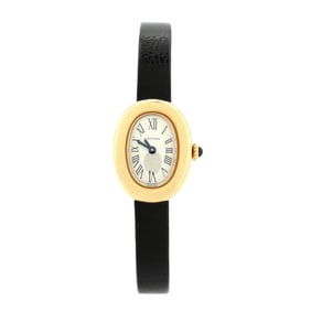 Cartier Baignoire Quartz Watch Yellow Gold