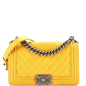 Chanel Boy Flap Bag Quilted Calfskin