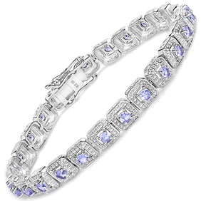 2.40 CT Genuine Tanzanite 14K White