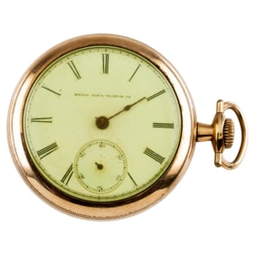 1880s Elgin Gold-Filled Antique Open Face