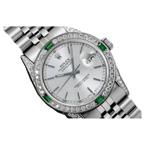Rolex 36mm Datejust Silver Index Dial