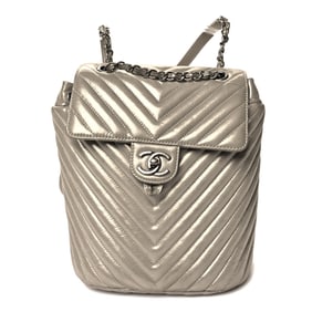 Chanel Iridescent Calfskin Chevron Quilted Small
