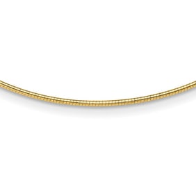 14K Yellow Gold 1.4mm Round Omega