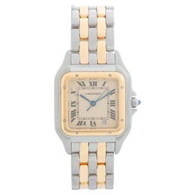 Cartier 2-Row Panther 2-Tone Steel &