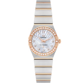 Omega Constellation Steel Rose Gold Diamond