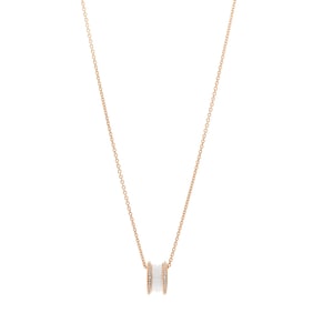 Bulgari 18K Rose Gold White Ceramic