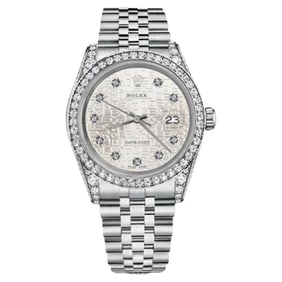Rolex Datejust with Custom Diamond Bezel