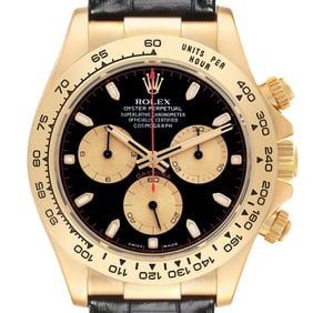 Rolex Daytona Yellow Gold Black Dial