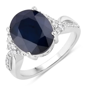 6.54 CT Genuine Blue Sapphire and