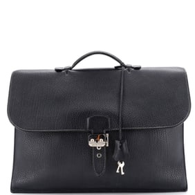 Hermes Sac a Depeches Bag Fjord