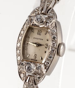 14k White Gold Croton Ladies Dress