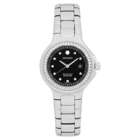 Movado Series 800 Steel Diamond Black