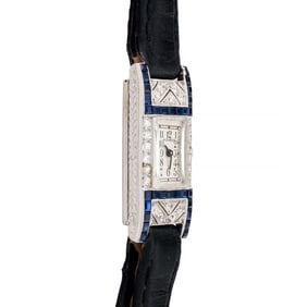 Art Deco Platinum, Diamond, & Sapphire
