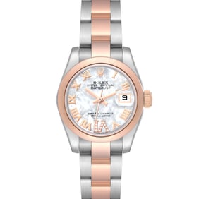 Rolex Datejust Steel Rose Gold Mother