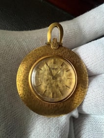 Piaget Pocket Watch With Linen Decoration