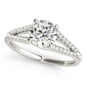 1 ctw Certified VS/SI Diamond Ring 18k White Gold