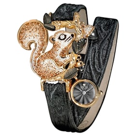 Watch Yellow Gold White Diamonds Onyx