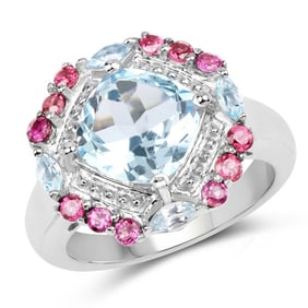 4.73 CT Genuine Blue Topaz and