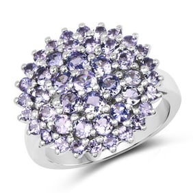 2.52 CT Genuine Tanzanite 14K White